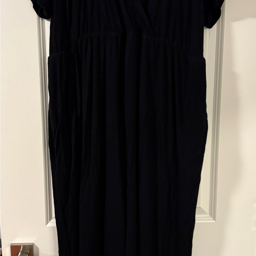 Black Maternity Romper
